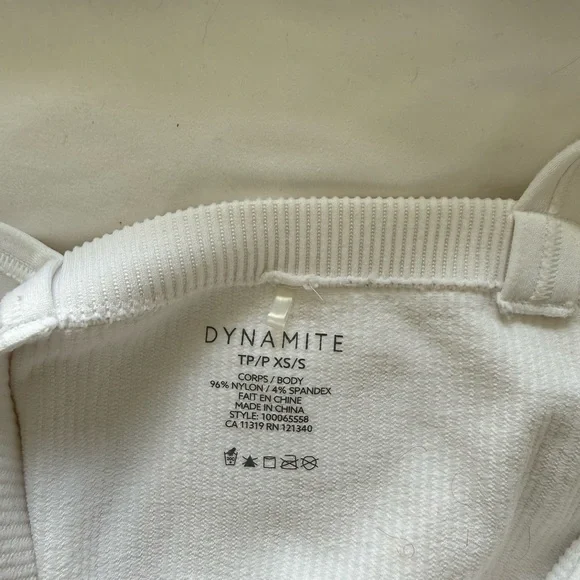 DYNAMITE Ribbed Crop Tank Set — size XS/S - Picture 6 of 6